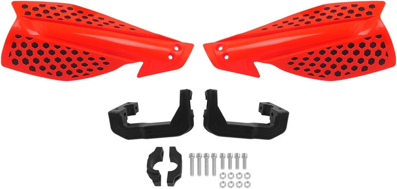 HAONEL Universal Dirt Bike Handguards 7/8" 22mm Plastic Motorcycle Handlebar Lever Hand Protector Accessories for Off-Road Motocross Enduro ATV Pit Bike(Red and Black) - Image 4